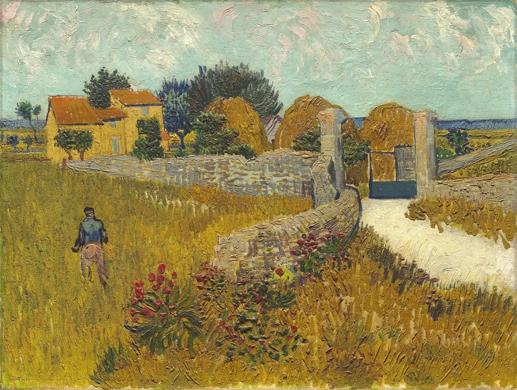 69-Vincent van Gogh-Fattoria in Provenza, 1888 - National Gallery of Art, Washington  